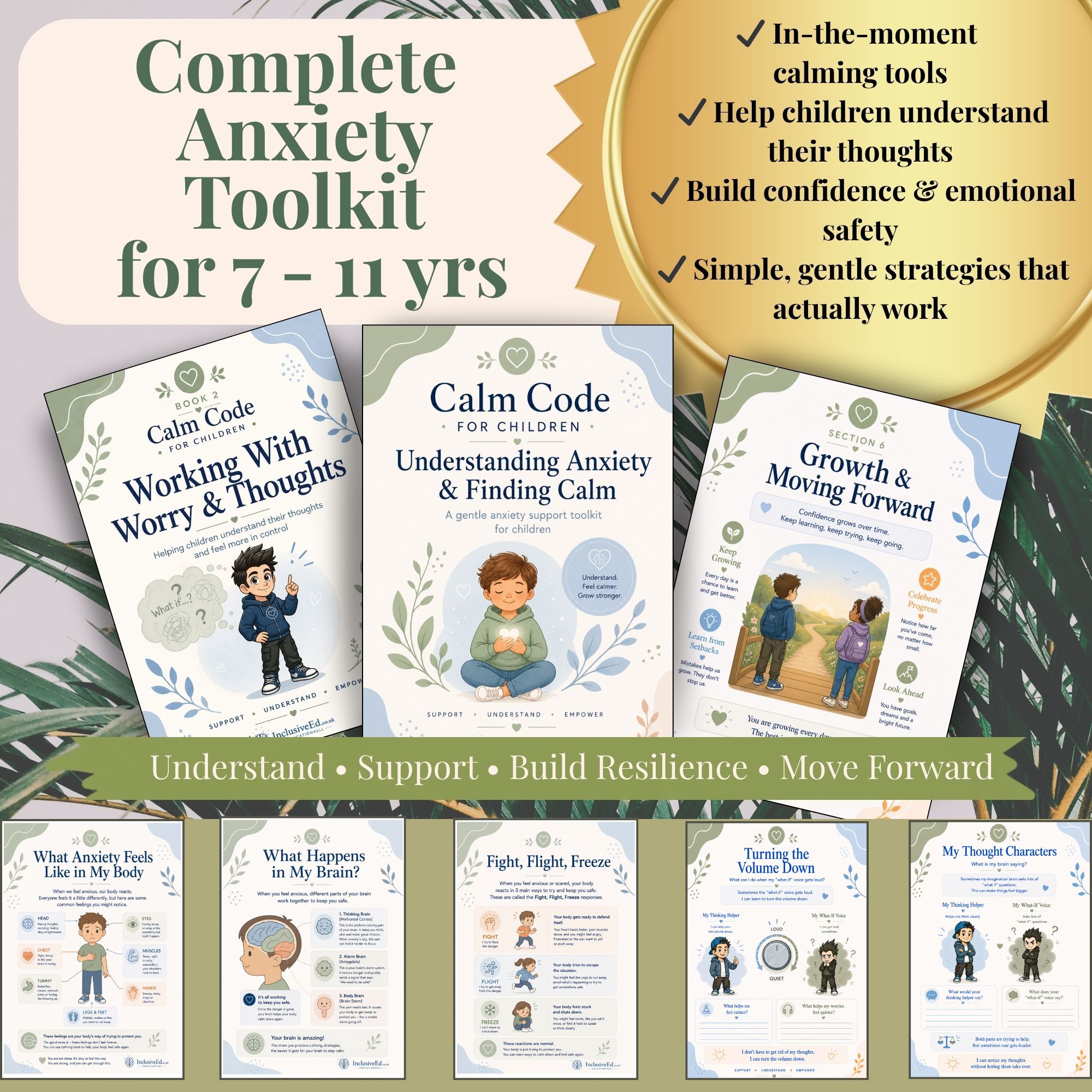 Child Anxiety Toolkit Worry and Overthinking Support resource preview