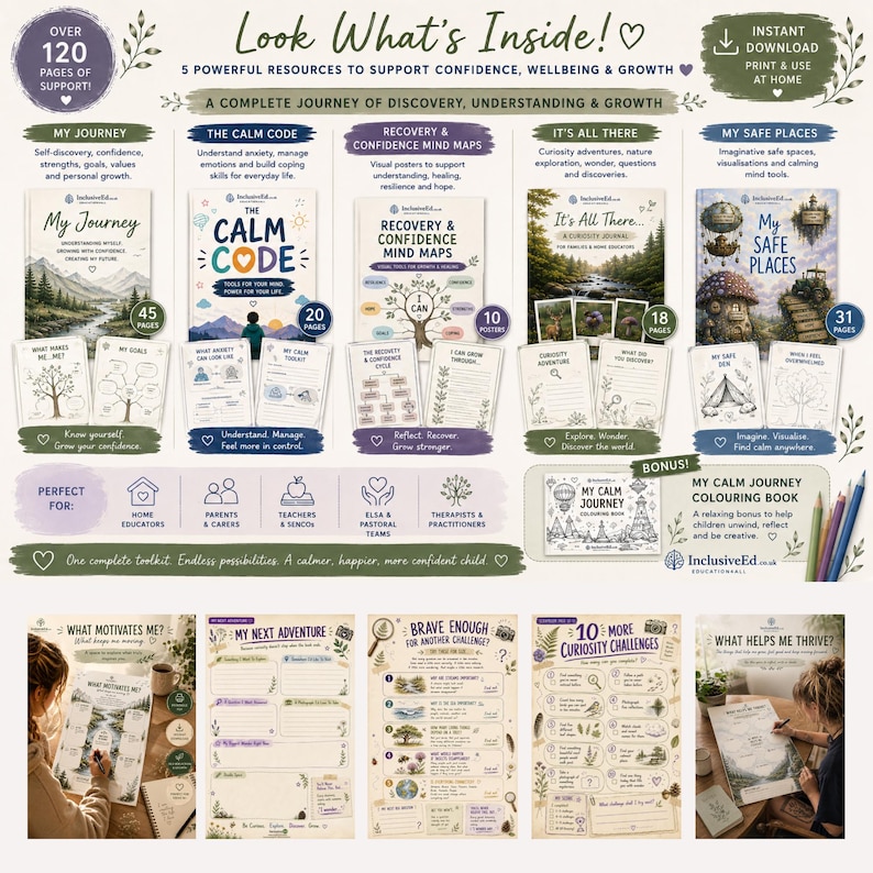 Children's wellbeing toolkit included resources, worksheets and creative activities