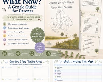 Gentle Homeschool Guide for Parents | Calm, Flexible Learning, De-Schooling Support (PDF) preview