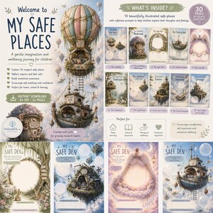 Children's Emotional Wellbeing Activities | 30 Printable Safe Places (PDF Download) preview