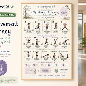 My Movement Journey Poster A2 PDF and PNG for Schools and Homes preview
