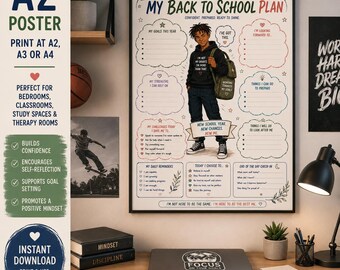 Back to School Plan | Confidence, Goal Setting, Anxiety Support (PDF Download) preview