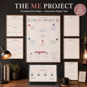 The ME Project — Interactive & Printable Life Planning Experience and Poster (A2, A3, A4 PDF PNG) preview
