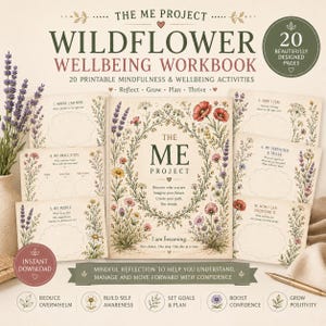 The ME Project™ Wildflower Wellbeing edition| 20 Visual Self-Reflection Activities + Interactive Digital Tool preview